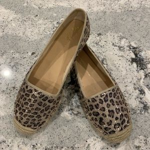 Leopard print flats